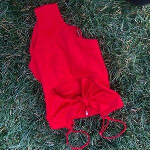 Reformation Red Swimsuit Size S